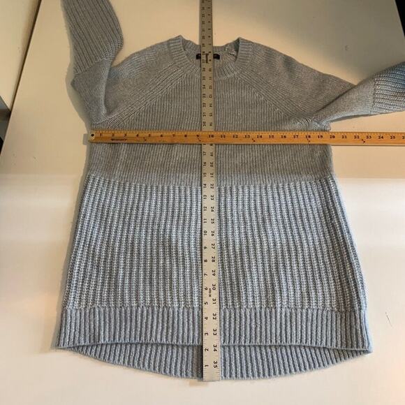 Banana Republic Sweater Womens M Medium Fog Wool Blend Italian Yarn Marled Knit - Picture 6 of 11